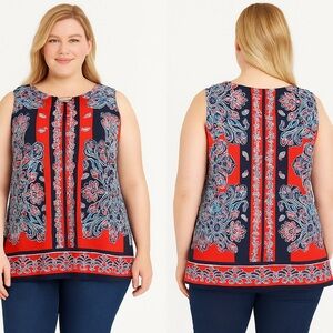 Avenue Sleeveless  Boho Top Size 26/28